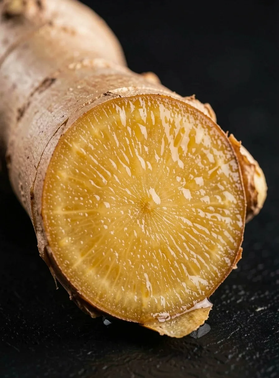 Macro botanical cross-section